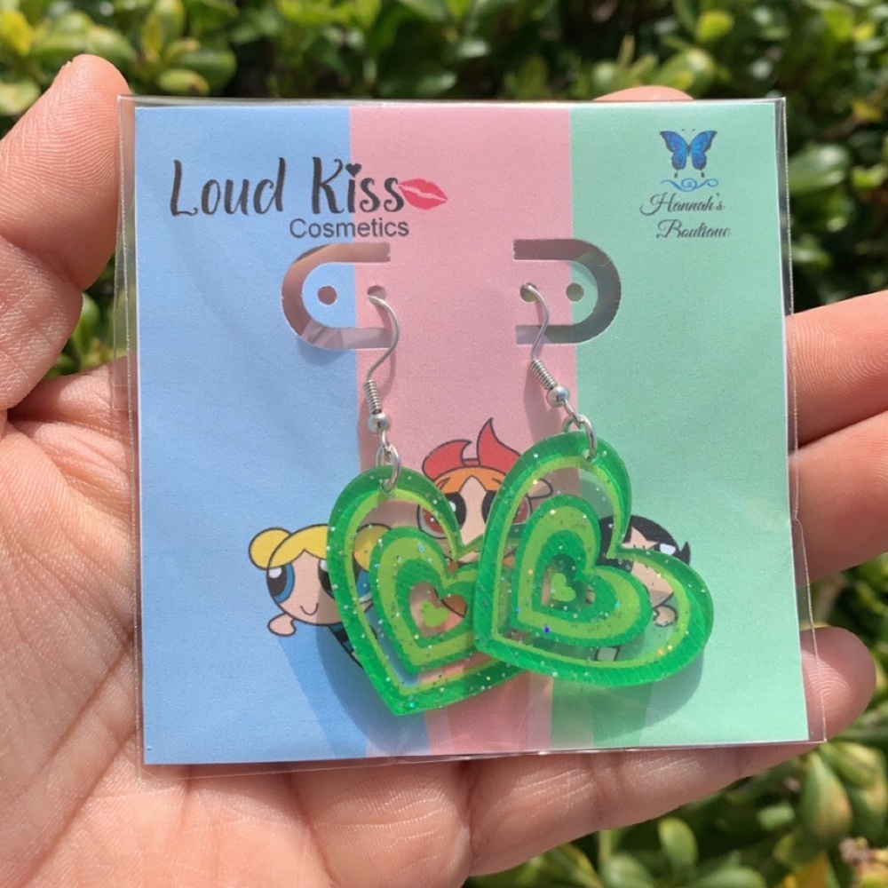 Green Buttercup Earrings